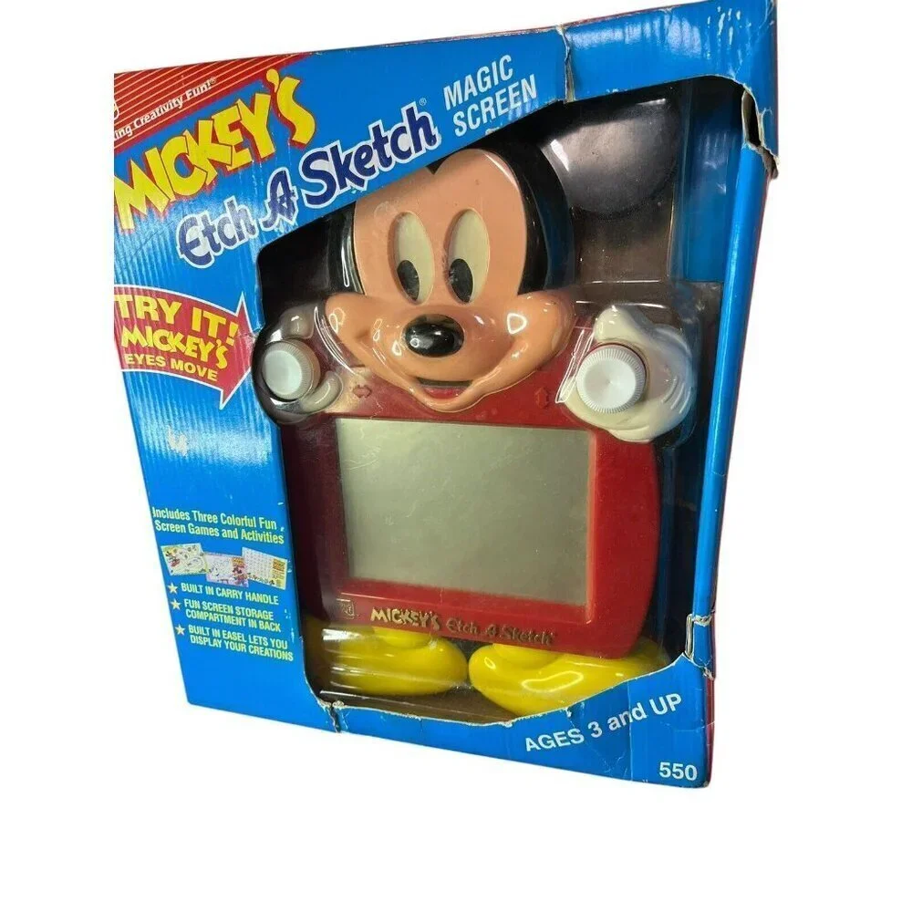 Vintage Etch A Sketch Mickey Mouse Disney 1991 Ohio Art New in Box